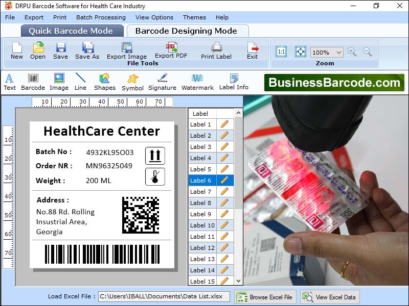 Hospital, barcode, fonts, software, tool, develop, design, print, bulk, multiple, medical, healthcare, industry, business, reliable, colorful, customized, label, tags, utility, create, produce, high, resolution, pharmacy, product, linear, 2D, sticker