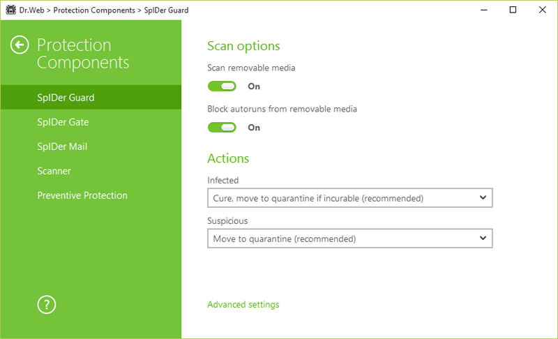 Dr.Web, drweb, antivirus, Dr.Web Security Space, comprehensive protection fro Windows, viruses, malware, trojans, Windows, virus scanner