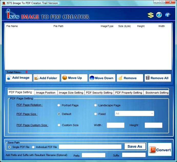 Converting Image to PDF