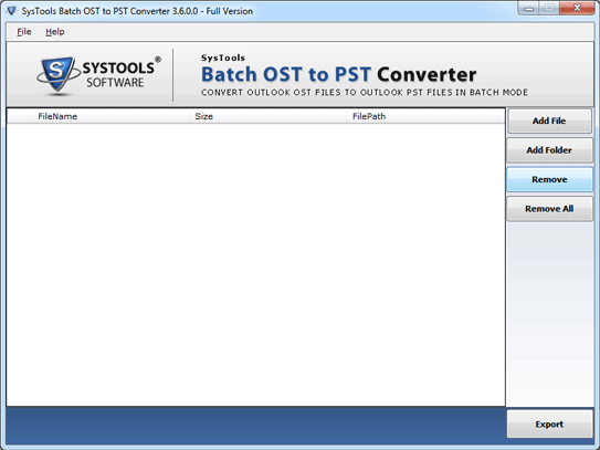 Batch Convert OST to Outlook