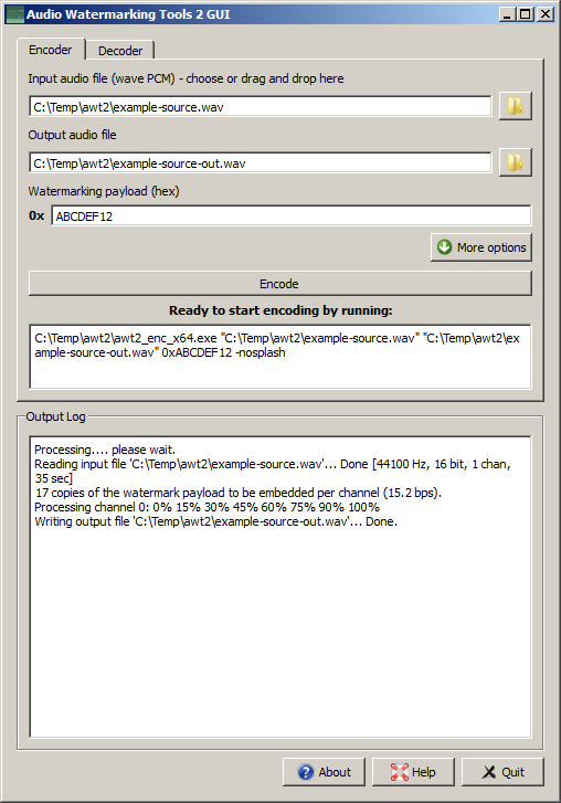 Audio Watermarking Tools 2 (AWT2)