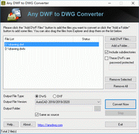 DWF to DWG Converter 2010.11