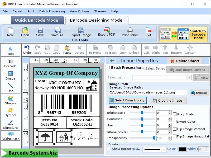 Barcode Font
