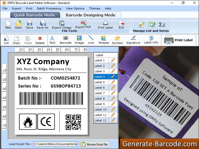 Bar code, image, generate, tool, utility, build, colored, linear, two dimensional, labels, stickers, rolls, hologram, text, font, shape, size, height, save, desktop, laptop, barcode, create, software, application, program, print, asset tags, printers