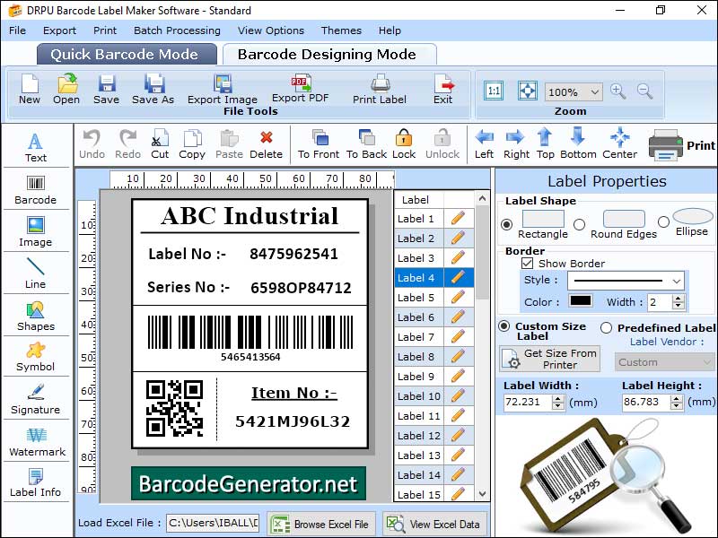 2D, bar, code, creator, apps, design, labels, image, designing, objects, arc, rolls, ellipse, text, coupons, rounded, tags, stickers, color, generated, barcode, save, word, file, Liner, picture, producing, application, develop, custom, barcode