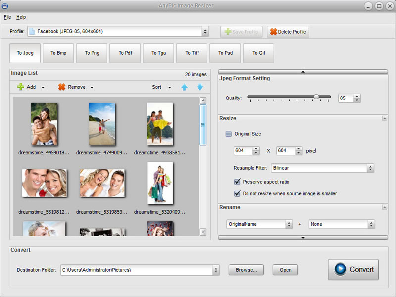 AnyPic Image Resizer Free