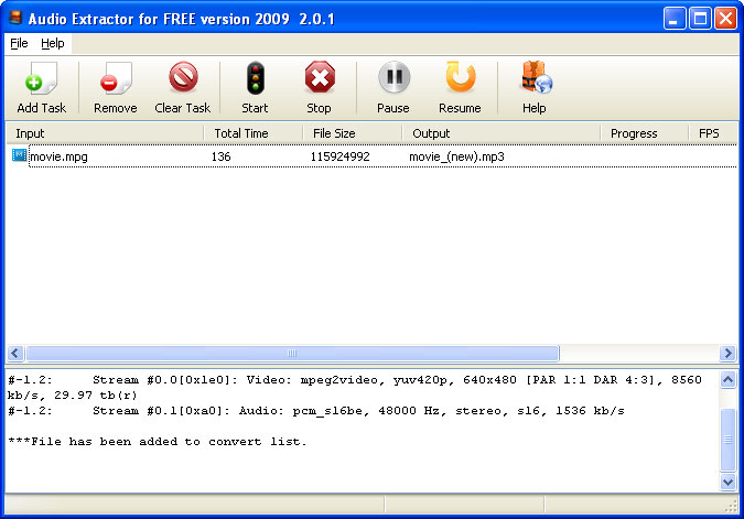 Audio Extractor For FREE 2011