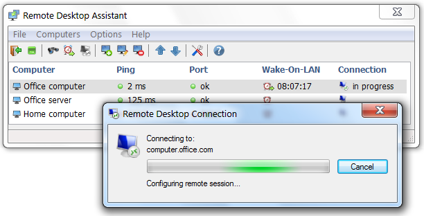 remote desktop,remote desktop connection,remote access,ping,port monitor,wake-on-lan,wol,magic packet