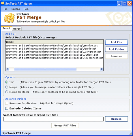 How Can I Merge PST Files