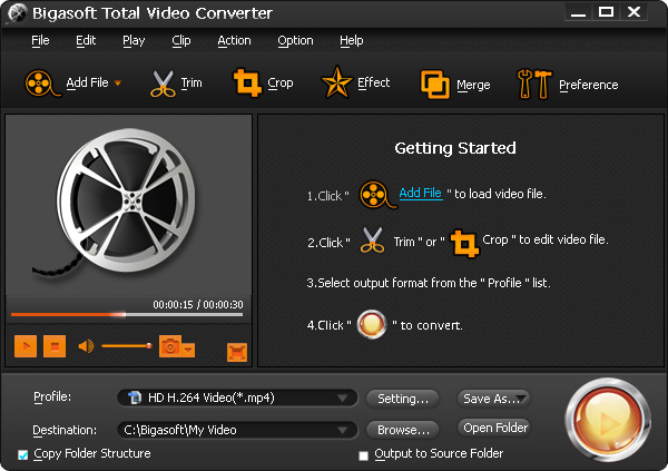 total video converter, video converter, video editor, h265 converter
