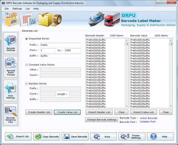 Packaging Industry Barcodes Software