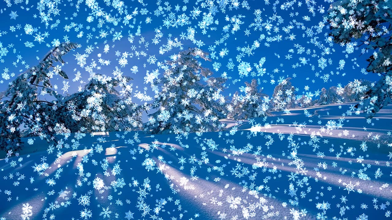 Animated Wallpaper: Snowy Desktop 3D