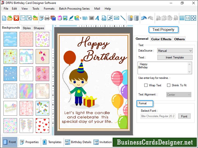 Designer, application, composes, add, quotes, color, photograph, cake, text, template, wishes, birthday, Cards, software, craft, trendy, cool, insert, photo, printable, computer, invitation, develop, image, style, brush, graphical, object, tool