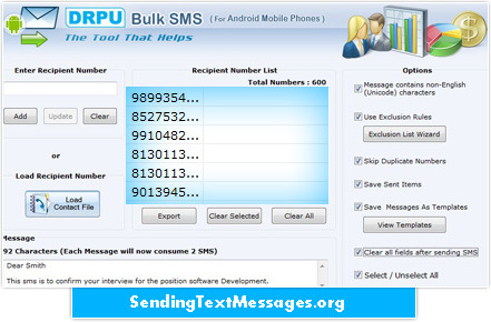 Create message notification, download bulk sms software, Install group message utility, Android Bulk SMS Software, send group messages, broadcast unlimited sms, send bulk message alerts, send unlimited job alerts, send promotional messages