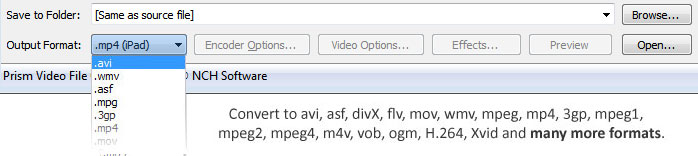 Prism Free AVI Video Converter