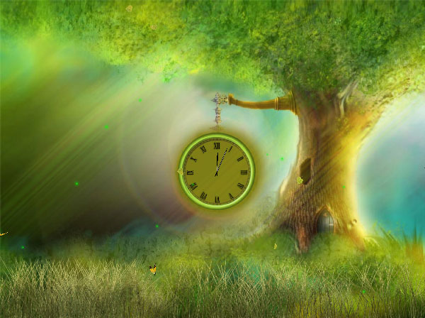 Fantasy Clock Animated Wallpaper