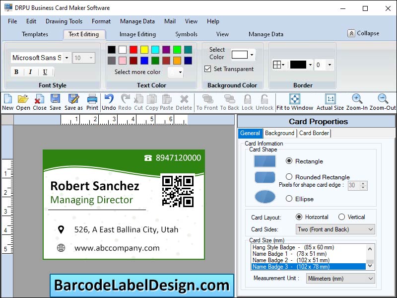 Business, card, designer, label, easily, quickly, craft, make, create, software, tool, line, pencil, color, image, print, photo, tags, arc, rectangle, circle, sequential, ellipse, sticker, 2D, linear, visiting, background, picture, object, option