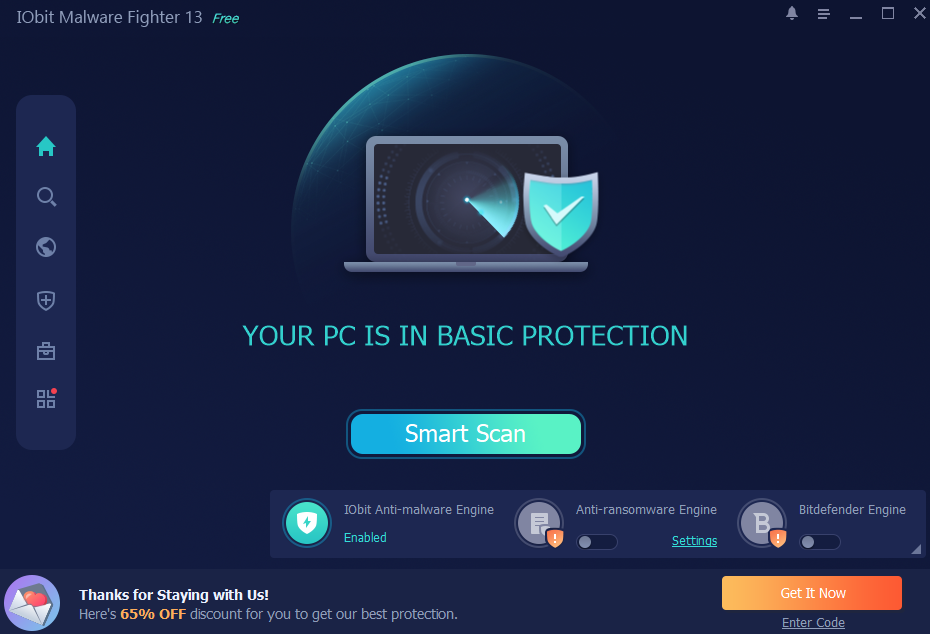 IObit Malware Fighter, free anti malware, remove spyware, remove trojan, remove malware, protect PC