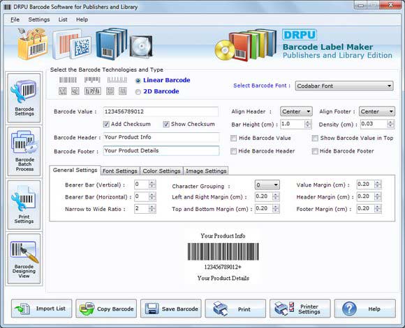 Barcode Fonts for Publishers