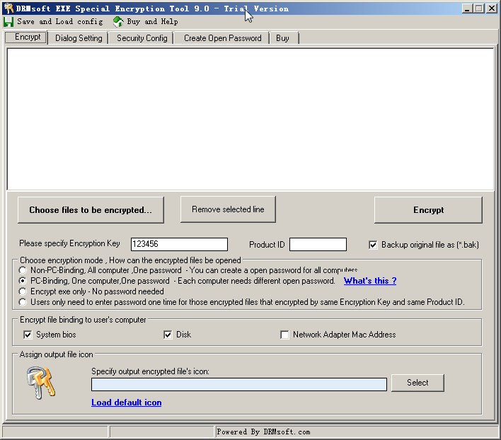 DRMsoft EXE Special Encryption Tool