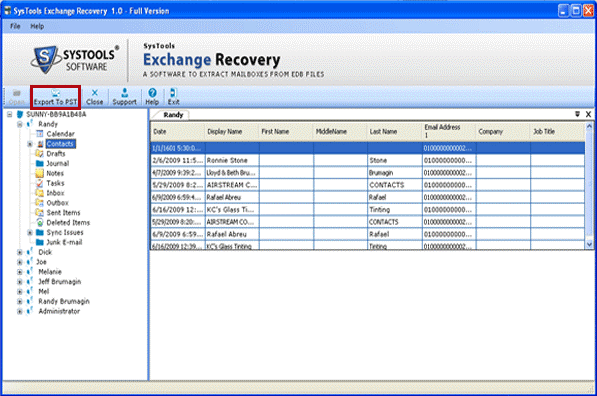 Microsoft EDB to PST Software