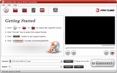 Pavtube Blu-ray to iPod Converter