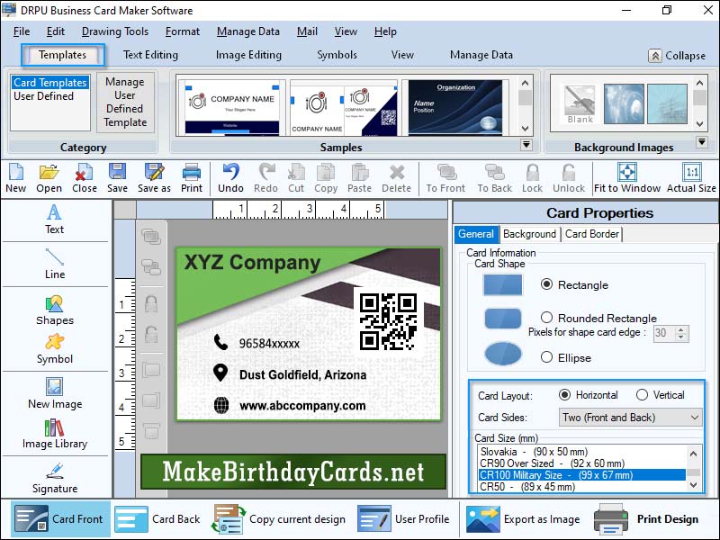 Business cards maker software, creates unlimited corporate cards, marketing cards creator program, membership cards designing tool, produces awesome business cards, makes stylish business cards, commercial cards generating utility