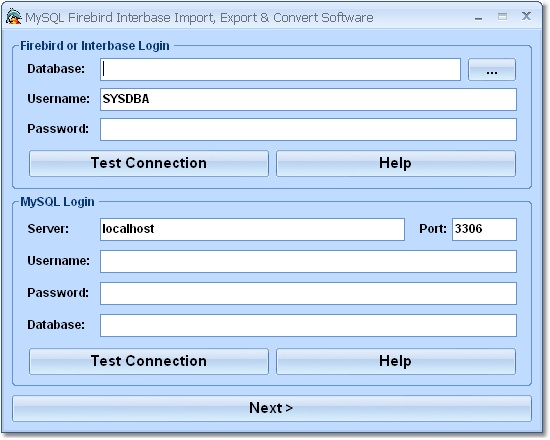 MySQL Firebird Interbase Import, Export & Convert 