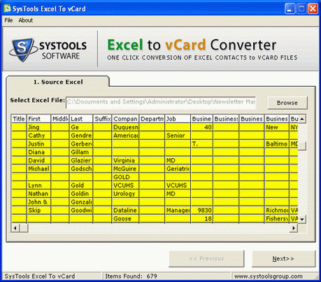 Excel to vCard Converter downloader
