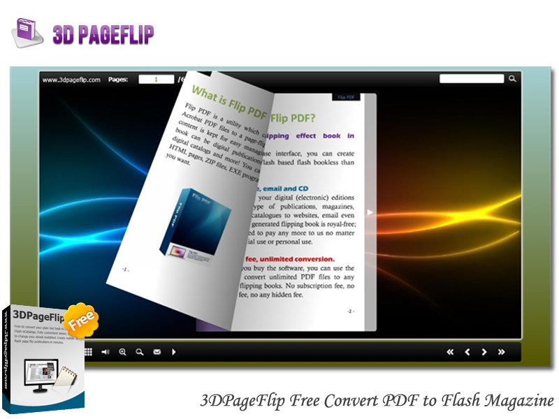 Free Convert PDF to Flash Magazine