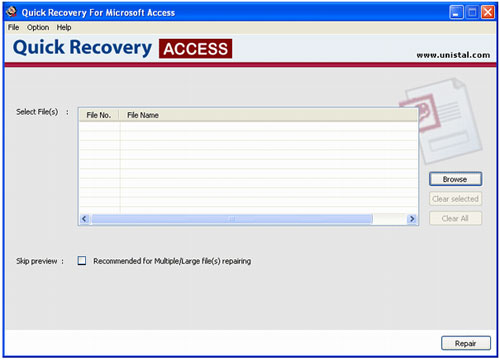Repair MS Access Database