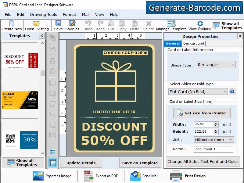 DVD, cover, creating, software, generate, barcode, labels, logos, business, identification, cards, greetings, badges, stickers, coupons, envelops, tags, application, image, designing, objects, lines, text, pencils, ellipse, rectangle, stars, triangle
