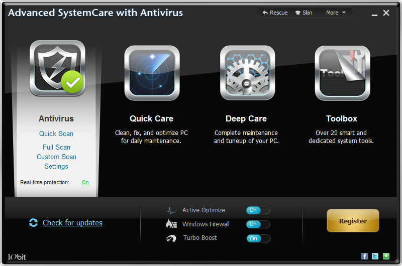 Advanced SystemCare with Antivirus 2012
