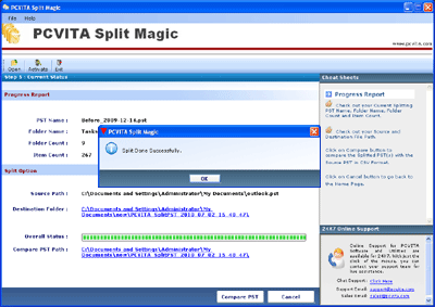 Split Outlook PST Tool