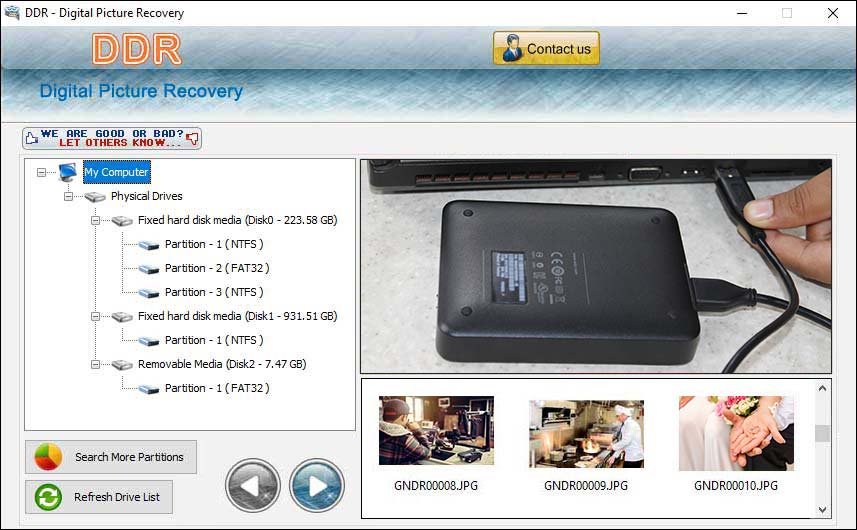 Digital, photo, image, picture, snap, erased, deleted, corrupted, formatted, misplaced, lost, damaged, data, recovery, restore, utility, recover, software, application, program, tool, removable, hard, disk, mobile, multimedia, memory, card, device