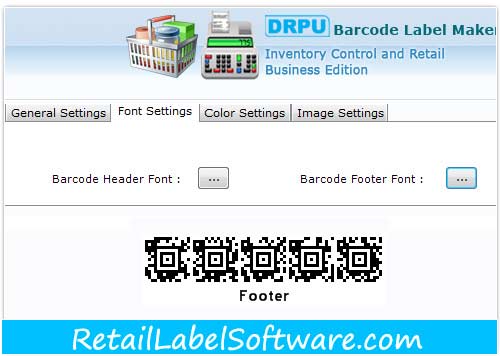 Retail Inventory Barcode Fonts