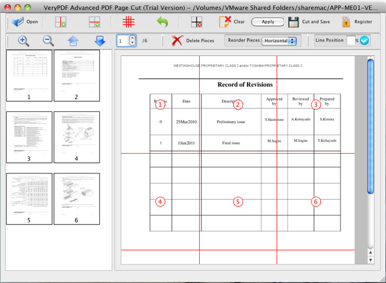 VeryPDF Advanced PDF Page Cut for Mac