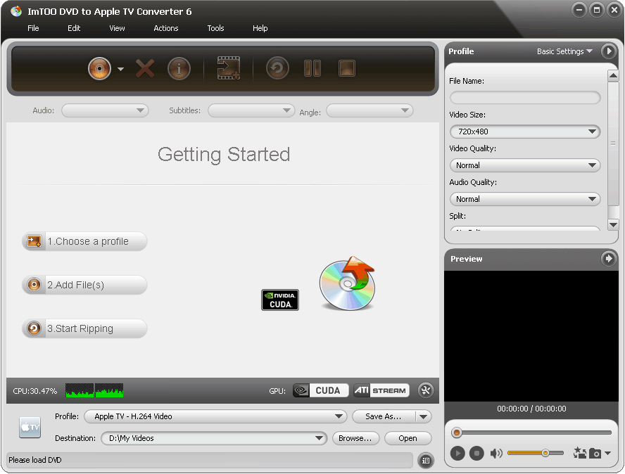 Free ImTOO DVD to Apple TV Converter