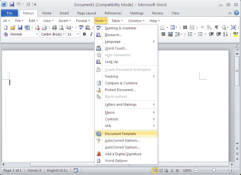 Classic Menu for Word 2010 Downloader