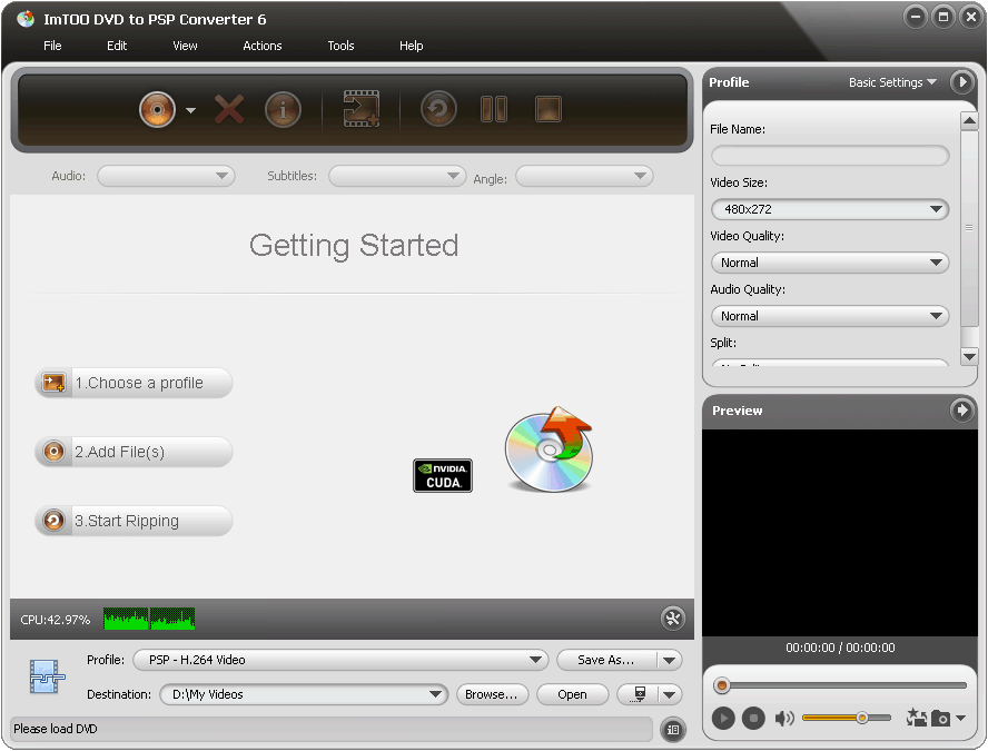 Free ImTOO DVD to PSP Converter