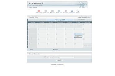 Webuzo for ExtCalendar
