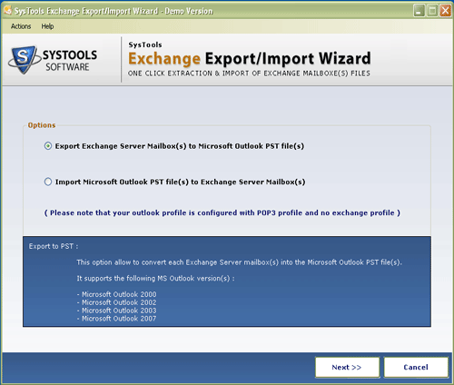 PST to EDB Utility