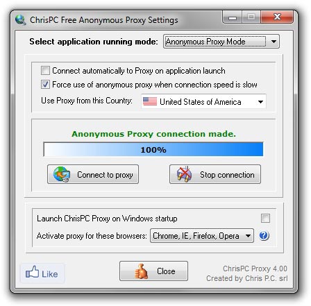 ChrisPC Free Anonymous Proxy Downloader