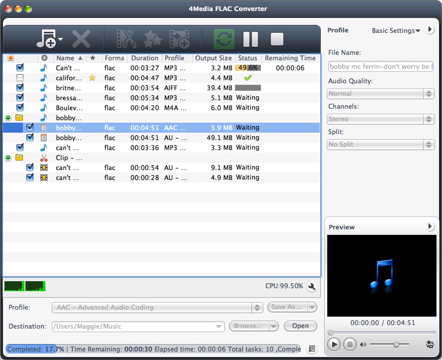 4Media FLAC Converter for Mac