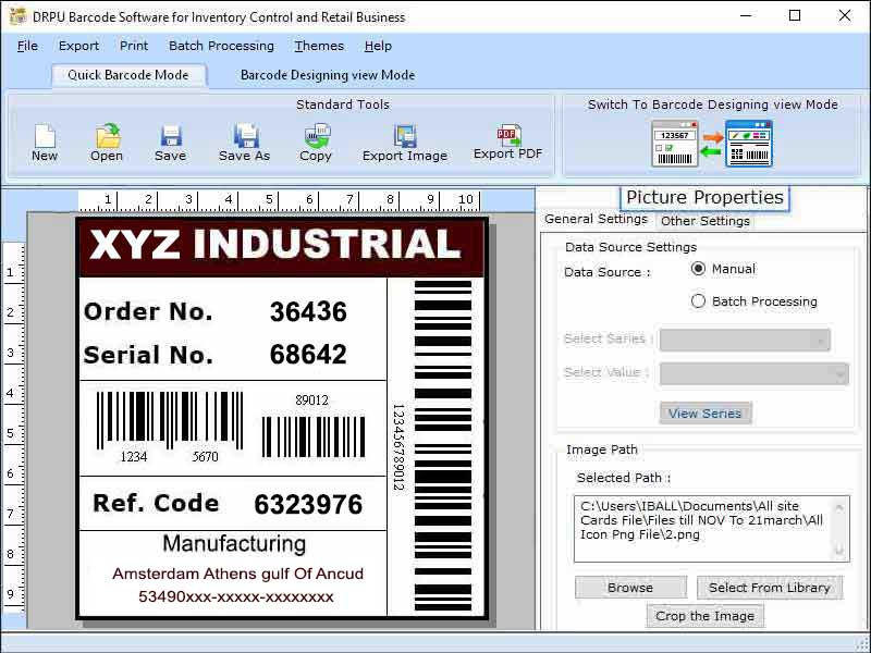 Software, create, print, barcode, label, inventory, retail, business, utility, design, tag, sticker, ribbon, image, font, color, shape, design, graphics, object, tool, produce, bulk, coupon, line, text, picture, pencil, logo, Windows, application, PC