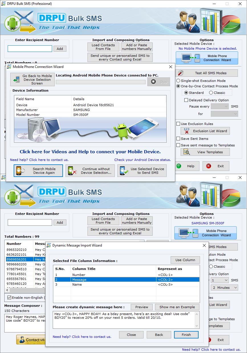 Mass, bulk, group, sms, messages, broadcasting, unlimited, compose, create, send, deliver, PC, PDA, pocket, device, network, service, worldwide, globally, national, international, internet, contact, number, mobile, phone, cell, tool, software