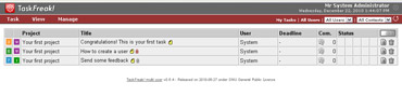Webuzo for TaskFreak