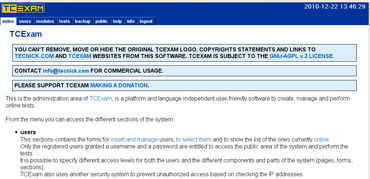 Webuzo for TCExam