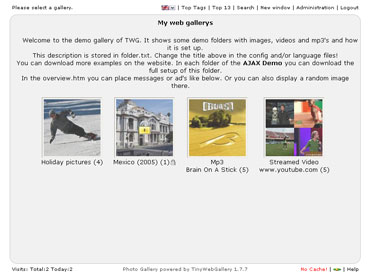 Webuzo for TinyWebGallery