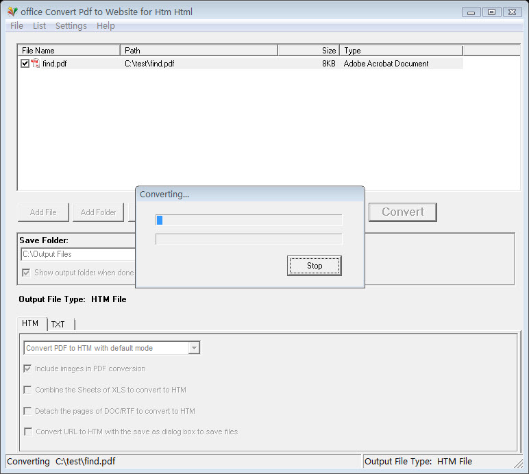 office Convert Pdf to Website for Htm